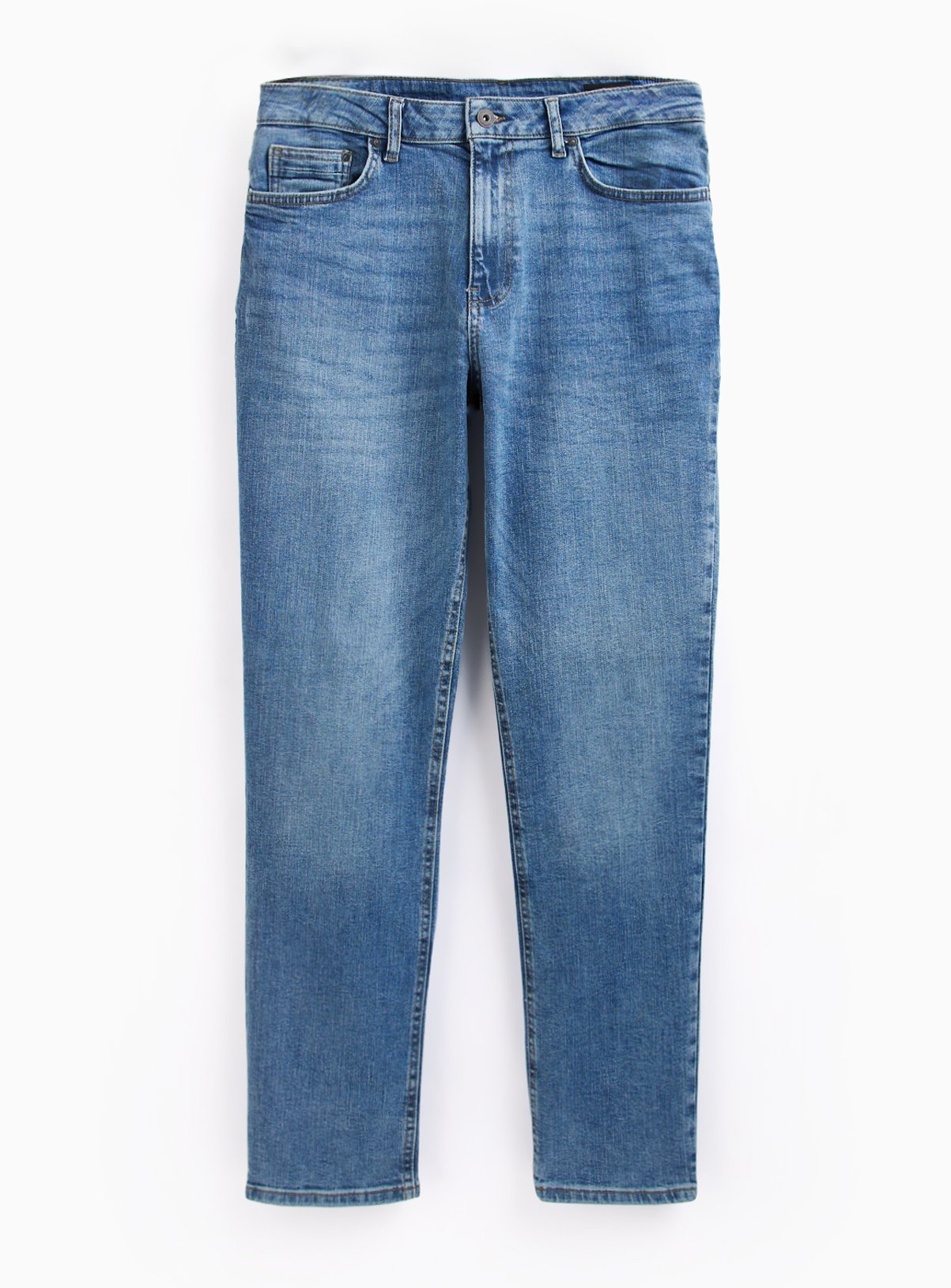 Mid Wash Jeans in Straight Fit  44L - Image 3 thumbnail